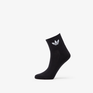 adidas 3 Pair Mid Ankle Socks Black