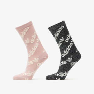 adidas Crew Socks 2 Pack True Pink / Black