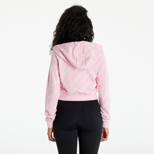 adidas Cropped Mono Hooded Track Top True Pink