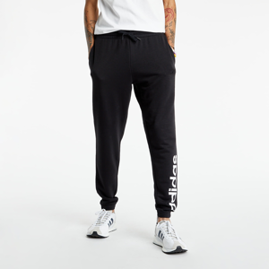 adidas French Terry Tapered Elastic Cuff Logo Joggers Black