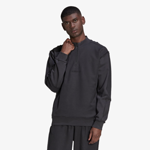 adidas Loopback Quarter-Zip Sweatshirt Carbon