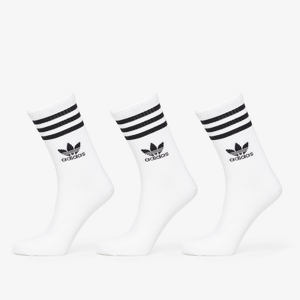 adidas Mid Cut Crew Sock 3-Pack White
