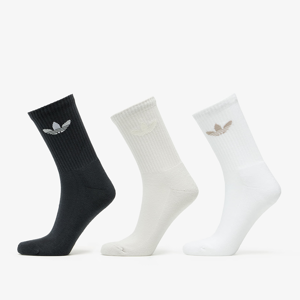 adidas Mid Cut Sock 3-Pack White/ Chalk Pearl/ Carbon