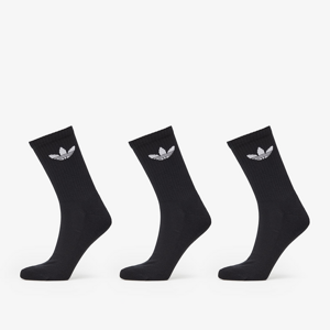 adidas Originals Cushioned Trefoil Mid-Cut Crew Socks 3-pack Black