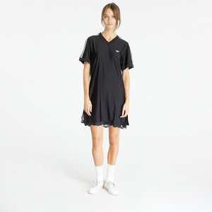 adidas Originals Lace Trim Short Sleeve Tee Dress Black