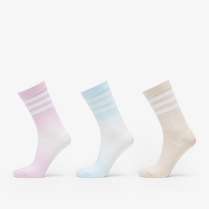 adidas Performance Dip-Dyed 3-Stripes Cushioned Crew Socks 3-Pack White