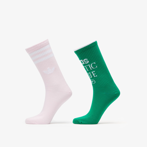 adidas Sock 2-Pack Green/ Clear Pink