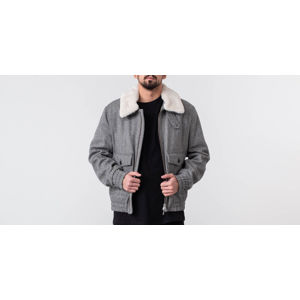 Alexandre Mattiussi Shearling Collar Zipped Jacket Black/ White
