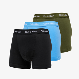 Calvin Klein 3 Pack Trunks Dusk Green/ Copenhagen Blue/ Black