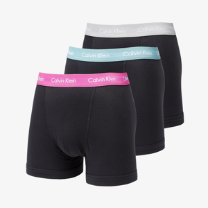 Calvin Klein Cotton Stretch Classic Fit Trunk 3-Pack Black/ Wild Aster/ Grey Heather/ Artic Green WB