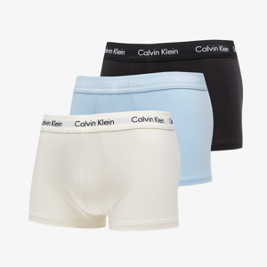 Calvin Klein Cotton Stretch Low Rise Trunk 3Pk Rain Dance/ Black/ Ivory