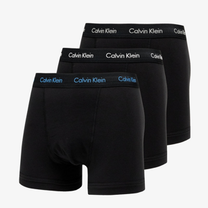 Calvin Klein Cotton Stretch Trunk 3 Pack Black/ Grey Heather/ White/ Palace Blue Lg