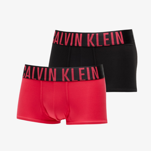 Calvin Klein Intense Power Microfiber Low Rise Trunk 2-Pack Black/ Pink Splendor Logo/ Pink Splendor