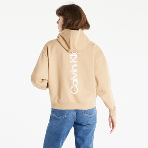 Calvin Klein Jeans Back Faded Logo Hoodie Tawny Sand