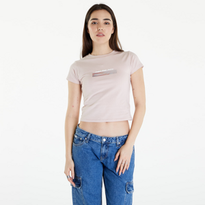 Calvin Klein Jeans Diffused Box Fitted Short Sleeve Tee Sepia Rose