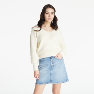 Calvin Klein Jeans Fluffy V-Neck Sweater Muslin