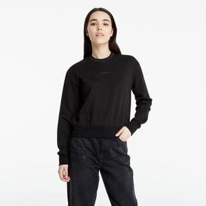 Calvin Klein Jeans Organic Cotton Logo Trim Sweatshirt Black