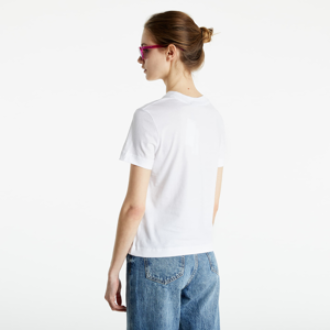 Calvin Klein Jeans Satin Bonded Filled Tee Bright White/ Marble