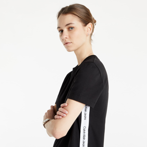 Calvin Klein Jeans Side Contrast Tape T-Shirt Dress Ck Black