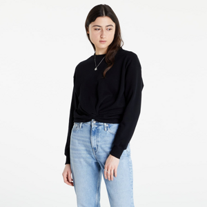 Calvin Klein Jeans Twisted Hem Sweatshirt Ck Black