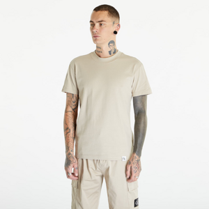 Calvin Klein Jeans Woven Tab Short Sleeve Tee Plaza Taupe
