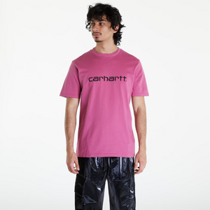 Carhartt WIP Short Sleeve Script T-Shirt UNISEX Magenta/ Black