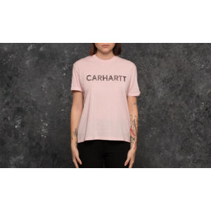 Carhartt WIP W Shortsleeve Holbrook Freehand T-Shirt Soft Rose Heather/ Black