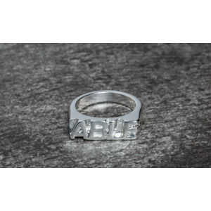 Chained and Able Able Word Ring Silver