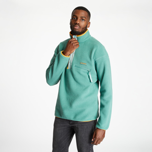Columbia Helvetia Half Snap Fleece Sweatshirt Thyme Green/ Aqua Tone