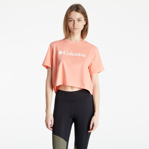 Columbia North Cascades™ Cropped Tee Coral Reef/ Whi