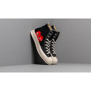 Converse x Comme des Garcons PLAY Chuck 70 Black/ White/ High Risk Red