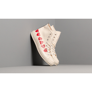 Converse x Comme des Garcons PLAY Chuck 70 Egret/ High Risk Red