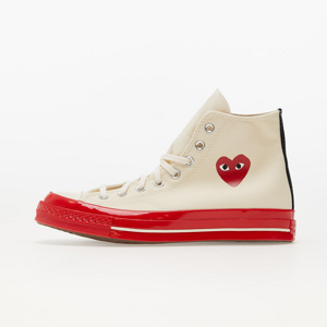 Converse x Comme des Garcons PLAY Chuck Taylor 70 Hi Top Red Sole White