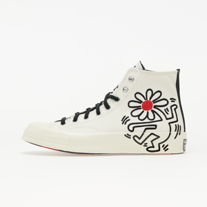 Converse x Keith Haring Chuck 70 Hi Egret/ Black/ Red