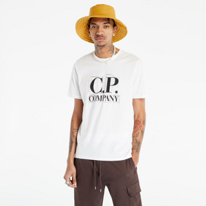 C.P. Company Jersey Large Graphic Logo T-Shirt Gauze White
