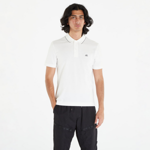 C.P. Company Stretch Piquet Slim Polo Shirt White