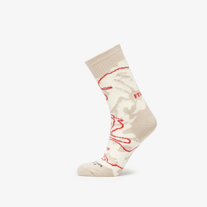 Footshop Giza Desert Socks Ecru/ Red