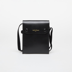 FRED PERRY Burnished Leather Pouch Black