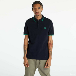 FRED PERRY Twin Tipped Shirt Navy