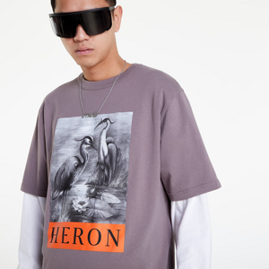 HERON PRESTON Heron Bw Ss Tee Grey/ Black