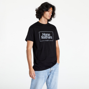 Horsefeathers Label T-Shirt Black
