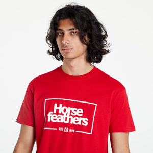 Horsefeathers Label T-Shirt True Red