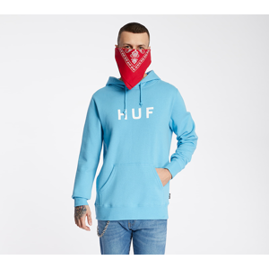 HUF Essentials OG Logo Hoodie Greek Blue