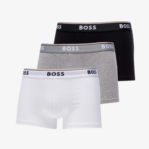 Hugo Boss 3-Pack of Stretch-Cotton Trunks With Logo Waistbands White/ Grey/ Black