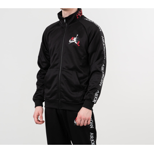 Jordan Classics Tricot Warmup Jacket Black/ Gym Red/ White