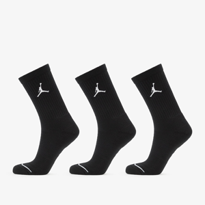 Jordan Everyday Max 3 Pair Crew Socks Black/ Black/ Black