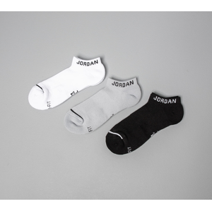 Jordan Everyday Max No Show 3 Pair Socks Black/ White/ Wolf Grey