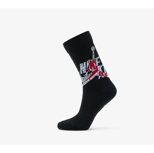 Jordan Legacy Jumpman Classic Crew Socks Black/ Gym Red/ White