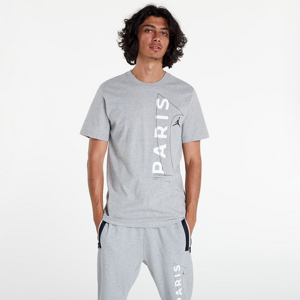 Jordan Paris Saint-Germain Men's T-Shirt Dark Grey Heather/ White/ Black