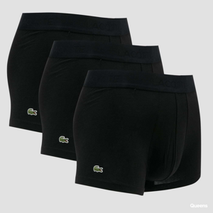 LACOSTE 3-Pack Casual Cottosn Stretch Boxer Black